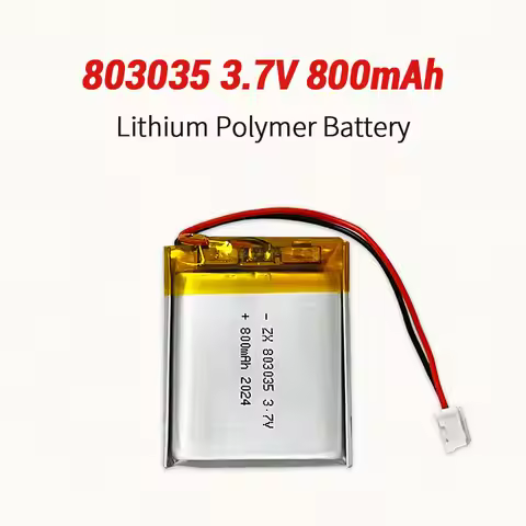 1-10pcs 803035 Battery 800mAh 3.7V Lithium Polymer Battery for Smart Watch Bluetooth Headset Speaker
