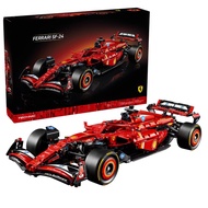 Compatible with Lego 42207 Ferrari SF24 Racing F1 Formula Sports Car Assembly Building Block Toy Gif