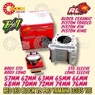 RED LEO LC Y15 BLOCK V2 PRO ESR 57MM 62MM 63MM 65MM 66MM 68MM 70MM 72MM 74MM 76MM NORMAL LONG SLEEVE