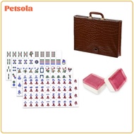 160 Tiles Clear Characters Acrylic Crystal Mahjong Tiles Laser Engraved Acrylic Mahjong Tile Set Sty