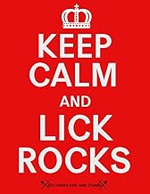 Keep Calm and Lick Rocks - Rock Hounds 8.5x11" Lined Journal for Women, Men, Children
