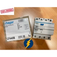 HAGER CF440B 40AMP 4 POLE 300mA RCCB ELCB