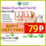 □ ▫ ❁ Xvet Dr Dog and Cat Test Kit RBV Test Paper Rabies Virus Rapid Test Kit For Dog and Cat