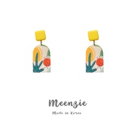 S925 Sunset Desert Geometric Earring • Dangle Earring • Statement Earring