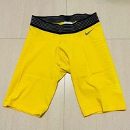 nike pro nikepro football hyperstrong  系列男裝黃色足球運動緊身短褲tight