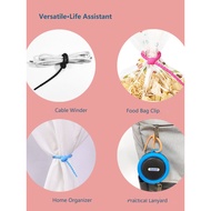 New 15 Color Tie Key Chain Clothing Bag Accessories Key Chain Lanyard Data Cable Storage Tie Cable T