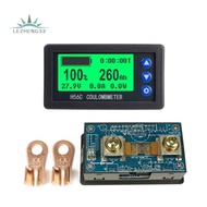 H56CS DC100V Coulometer Battery Capacity Tester 100A LCD Backlight Display Digital Ammeter Voltmeter