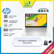 HP Pavilion (14" FHD IPS/Intel i5/8GB 512GB/Nvidia/MX450/H&S/W10) 14-DV0070TX Silver/14-DV0071TX Pin