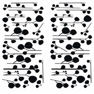 Italy Imported HOME Dé Cor Three-Dimensional Tile Sticker 9.3cmX20.4cm (2 Pictures) Abstract Leaf (C