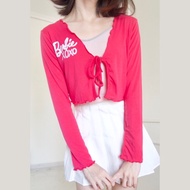 Zayden Fashion - Women's Cardigan BARBIE XOXO Rib Knitted GC-101