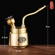 Brass Double Dragon Gourd Hookah Water Filter Portable Gift Display Item