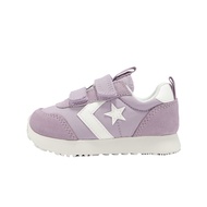 Converse Toddler Shoes Omega Trainer 2V Children's Purple White Velcro Felt Suede Nylon [ACS] A14383
