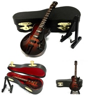 A8 LAG7 New Mini Electric Guitar Model Miniature Decoration Musical Instruments with Case and Stand