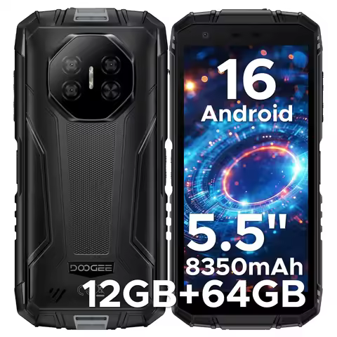 DOOGEE 5.5" Fire 3 Rugged Smart Phone 8350mAh Battery Android 16 12GB RAM(3+9) 64GB ROM Widevine L1 