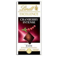 瑞士蓮LINDT極醇系列-蔓越莓巧克力片滿10免運