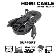 3 meter hdtv cable flat HDTV to HDTV cable 3 meters