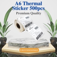 A6 Thermal Paper/Thermal Sticker(350pcs/500pcs) [Premium Quality]