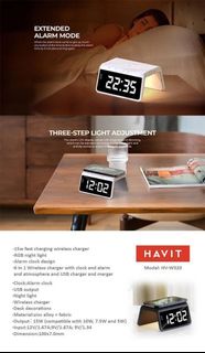行貨🌟Havit 6-IN-1 鬧鐘無線充電架