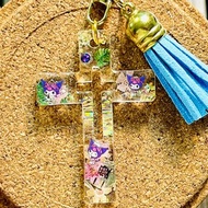 十字架鑰匙圈 吊飾 吉伊卡哇 角落生物 公主 酷洛米 卡通十字架