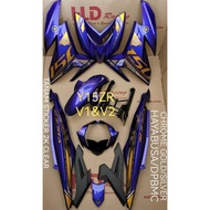 Y15ZR YAMAHA CHROME GOLD (22) BODY COVER SET WITH SIAP STICKER TANAM HLD - HAYABUSA DPBMC (V2)