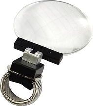 MIZAR-TEC Magnifying Glass for Fingers, Handheld, Made in Japan, Magnetic, 3x Magnification, Lens Di