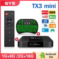 TvBox 8GB 128GB TX3 Mini Preinstall Version Smart Tv Android Box IPTV Mini TvBox Malaysia AndroidBox