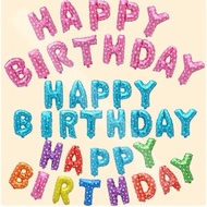 I25 1 Set of Colorful Happy Birthday Foil Balloons 34 cm