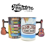 RON JON JON RON JON Surfing Shop Large Capacity Ceramic Mark Coffee City Travel Commemorative Water 