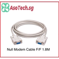 Null Modem Cable Female to Female 1.8M DB9 9 Pin Serial          (NM 9F/F 1.8M)