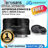 7Artisans 27mm F/2.8 AF Auto Focus APS-C Format Nikon Z Mount Compact Portrait Prime Lens