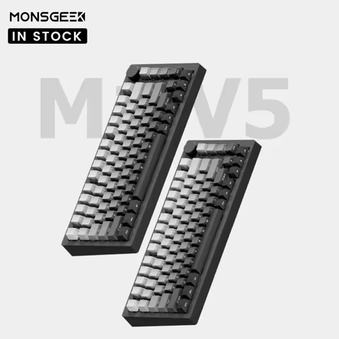 MonsGeek M1 V5 Tri-mode Mechanical Keyboard VIA 75% Aluminum ANSI/ISO 3/5 Pins Hot-swappable RGB Rap