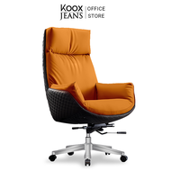 KOOXJEANS Leather office chair [KY05] เก้าอี้ทำงานหนังเก้าอี้ทำงานผู้บริหารเก้าอี้ทำงานคอมพิวเตอร์  Leather Swivel Chair Ergonomic Desk Chair for Home Office