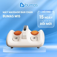 Máy Massage Bàn Chân BUMAS M15 - Massage Rung Bấm Huyệt Chườm Ấm Ánh Sáng Đỏ