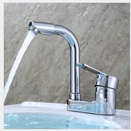 Faucet for Bathroom Sink Single Handle Double Hole Hot and Cold Basin Three-Hole Wholesale Washbasin
