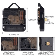 6168 Model Black Quartz Wall Clock Movement Motor Mechanism Kit Quiet Pointer Replacement Mechanism 