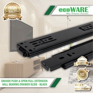 ecoWARE SW4505 Push & Open Full Extension Ball Bearing Drawer Slide Drawer Slide Rail