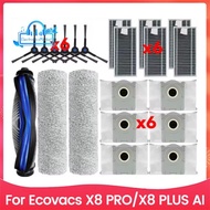 21PCS Roller Side Brush Hepa Filter Dust Bag Replacement for  X8 PRO X8 PLUS AI Replacement