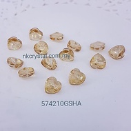 5742 AUSTRIA CRYSTAL ELEMENTS  Crystal Heart Beads 5742 10mm