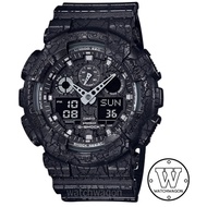 Casio G-Shock GA-100CG-1A Cracked Pattern Black Resin Band  ga-100 ga100 Sports  Gents Watch