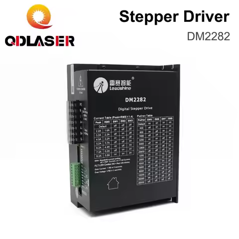 QDLASER Leadshine 2 phase digital stepper driver DM2282 for 110/130 stepper motor 2.2~8.2A work 80~2