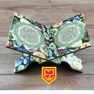 Antique stone motif quran and iqro quran holder quran stand