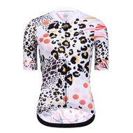 MONTON Women Short Sleeve Jersey - Leopard