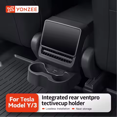 YZ For Tesla Model 3/Y Highland Juniper Rear Center Console Air Outlet Cover Organizer Storage Box C