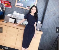 [HCM]ĐẦM SỌC XOẮN EO NANA