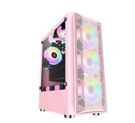 全城熱賣 - 冰鑽II.台式電腦機箱 ATX側透遊戲機箱 USB3.0（粉色）