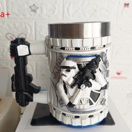 【HOT】® Star Wars White Soldier Stainless Steel Mug 3D Stereoscopic Cartoon Mug
