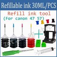refill ink Compatible Canon 47XL 57XL Ink Cartridge PG-47 CL-57 for E400  E3170 E410 E460 E470 E477 E480 E3370 E4270