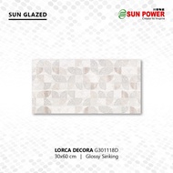 Keramik Dinding Dekoratif Glossy -  Lorca Series 30x60 cm | Sun Power