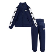 Nike Kids Baby Boy's Logo Taping Jacket and Pants Two-Piece Track Set (Toddler) Midnight Navy 3T Tod