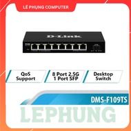 Switch DLINK DMS-F109TS Unmanaged Switch (8 Ports 2.5G, 1 Port 10Gbps SFP+, Iron Case)